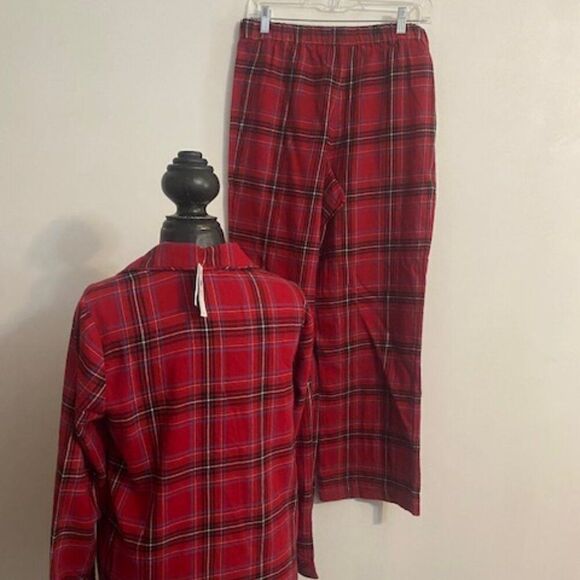 J. Jill Sleep Trueredmall Red/Blue/Black Plaid pajamas, size S - Picture 2 of 5
